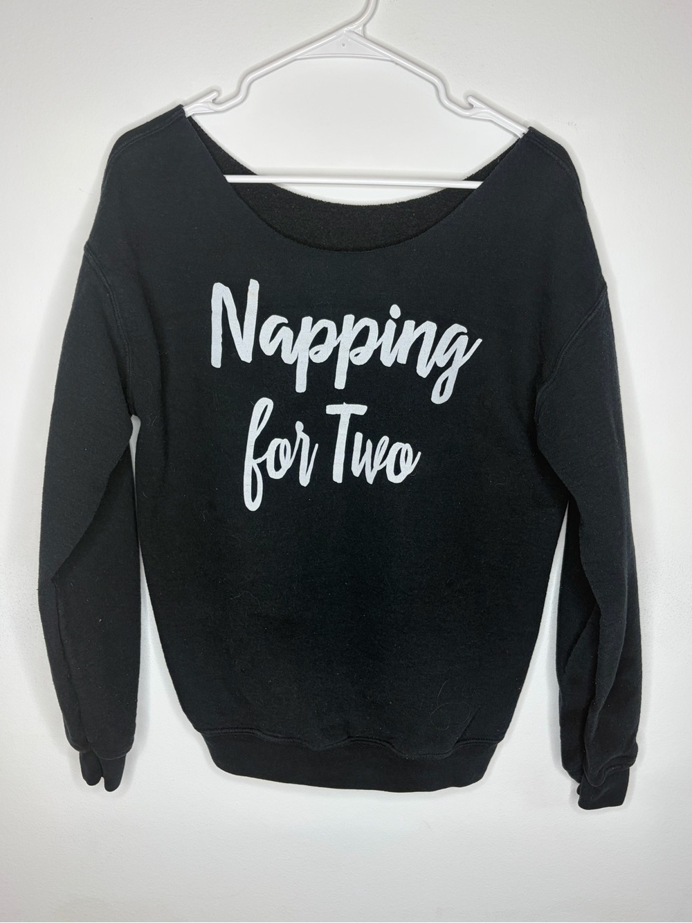 Black "Napping for Two" Sweatshirt
